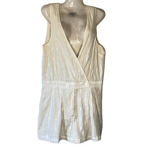 Modcloth Cream Sleeveless Romper